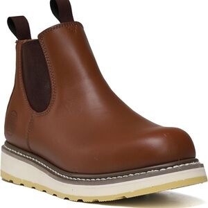 Handpoint Brown Leather Pull on Boots